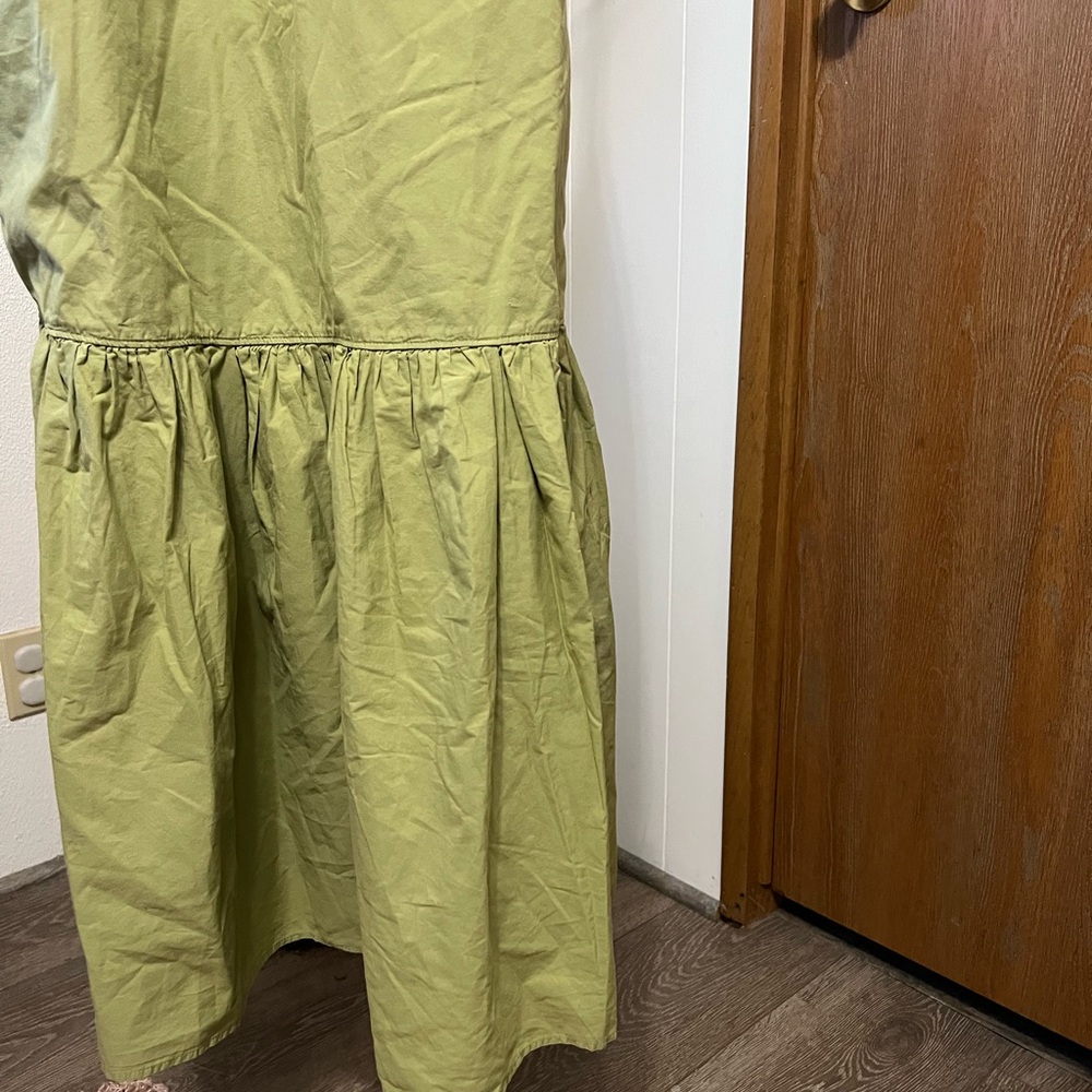 One Wednesday Boutique The Everywhere Green Halter Tiered Midi Sundress - Picture 7 of 11